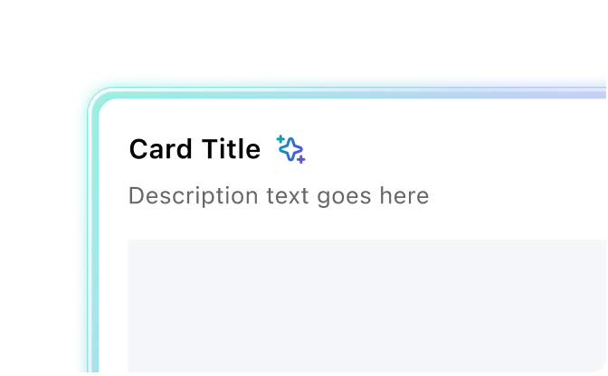 View AI Card component page